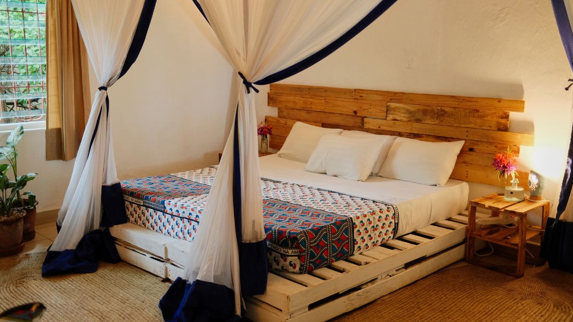 Kilifi: Das King Zimmer verfügt über ein Doppelbett