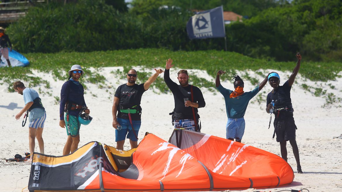 Kilifi: Erfolgreicher Tag an der Kitesurf Station