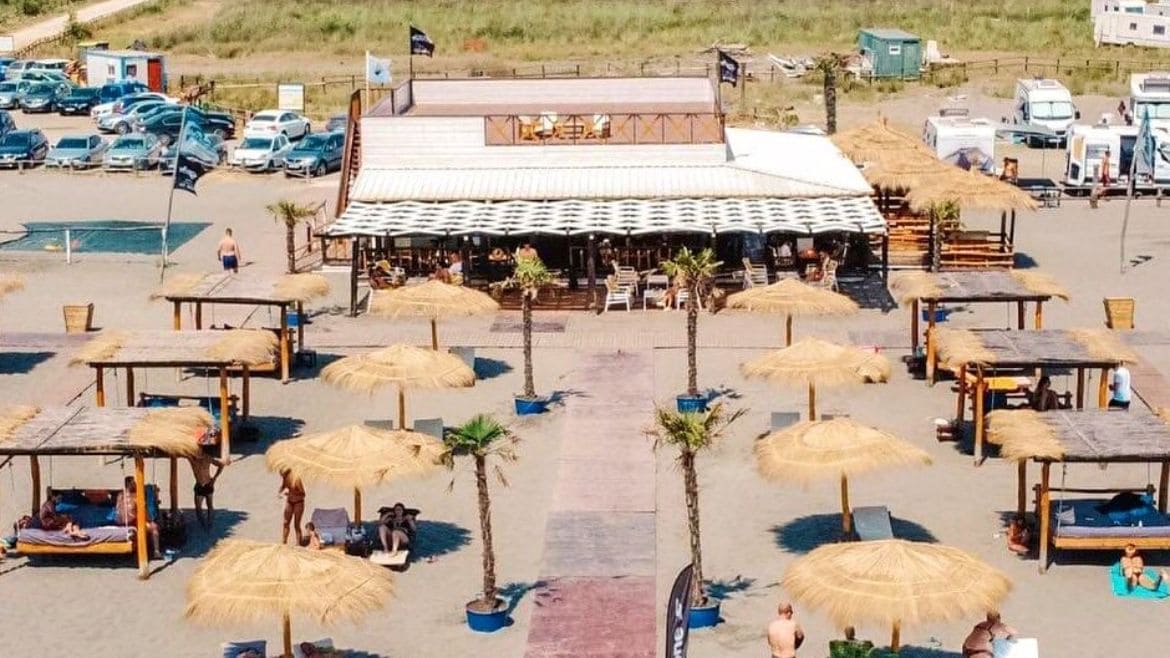 Ulcinj: Überischt der Kite- und Wingsurf Station Ulcinj: Überischt der Kite- und Wingsurf Station