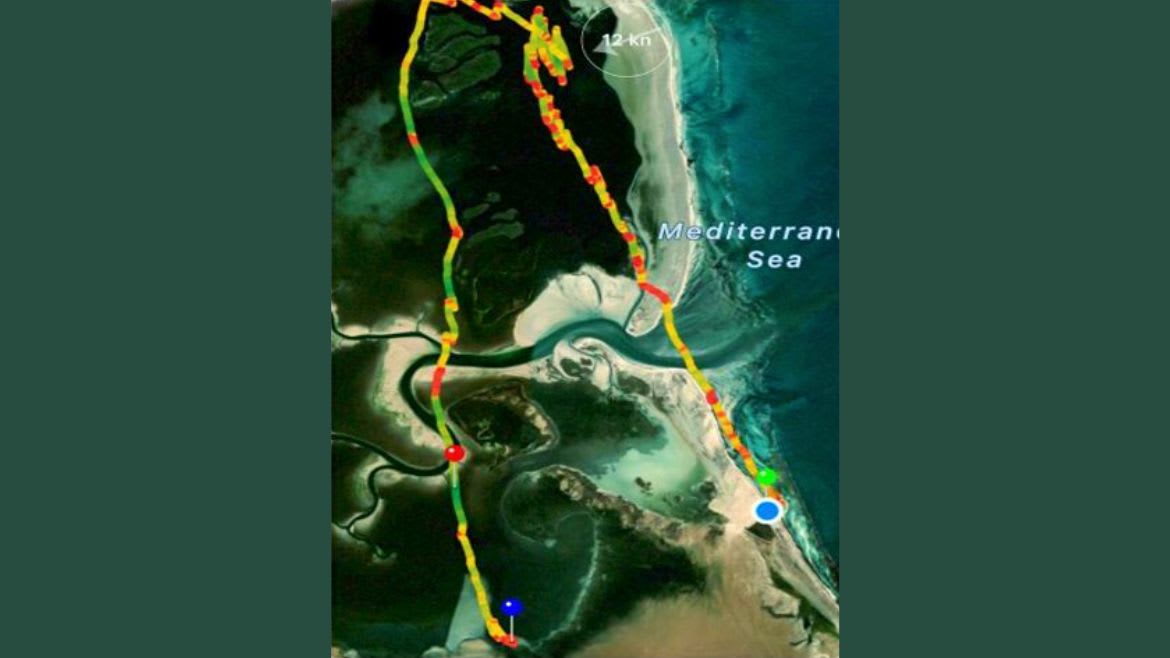 Djerba-Zarzis: Bei Flut/Hochwasser für Fortgeschrittene begleitete Downwinder durch die Lagunenlandschaft von über 8 km möglich Djerba-Zarzis: Bei Flut/Hochwasser für Fortgeschrittene begleitete Downwinder durch die Lagunenlandschaft von über 8 km möglich