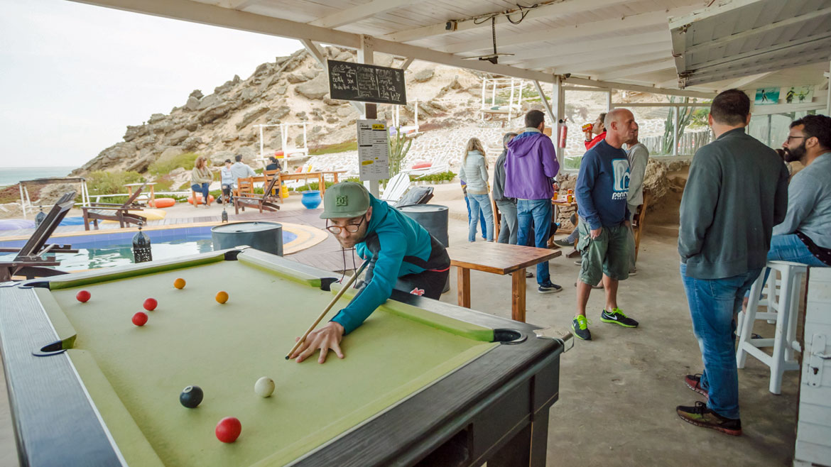 Dakhla: Im Kite- und Wingsurf Camp kannst Du auch Billard spielen Dakhla: Im Kite- und Wingsurf Camp kannst Du auch Billard spielen