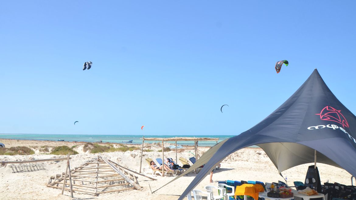 Djerba-Zarzis: Außenbereich der Kitesurf Station Djerba Zarzis Djerba-Zarzis: Außenbereich der Kitesurf Station Djerba Zarzis