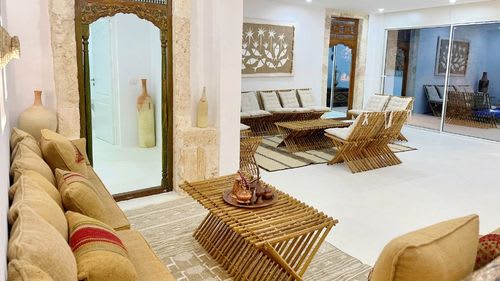 Djerba-Zarzis: Aufenthaltsbereich des Bungalows