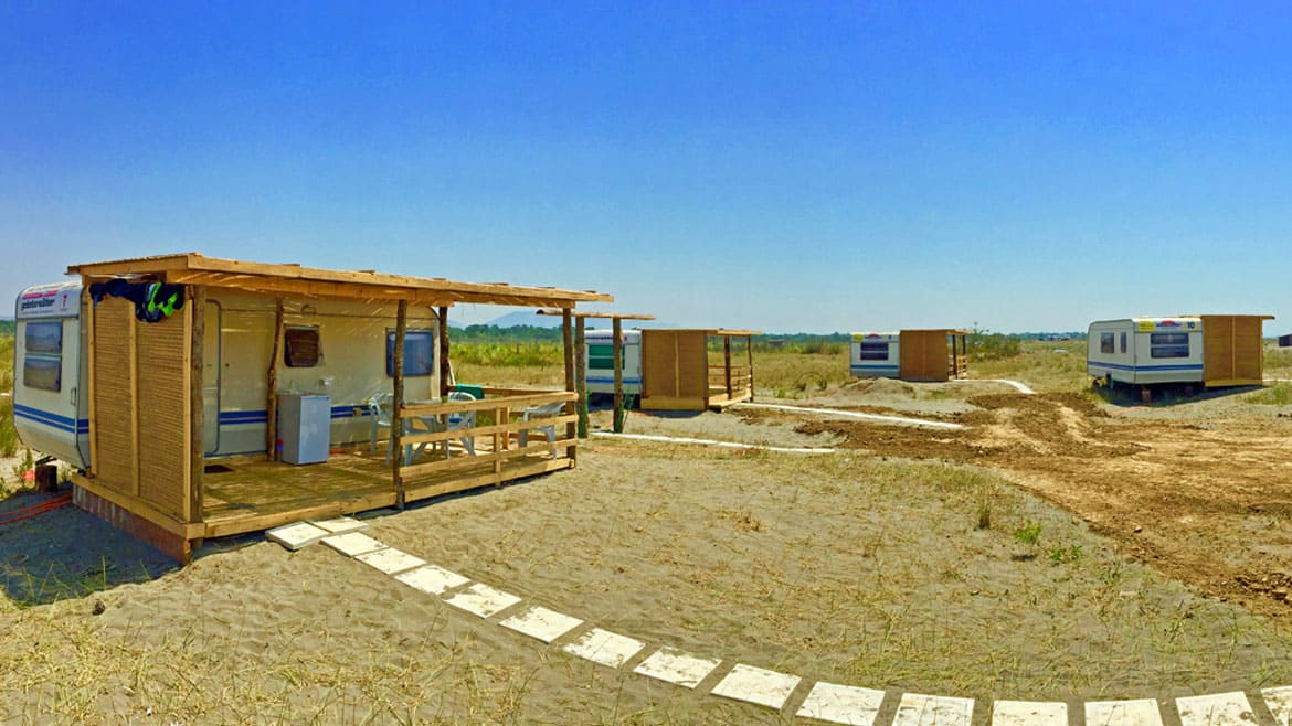 Ulcinj: Unsere Strand Wohnwagen