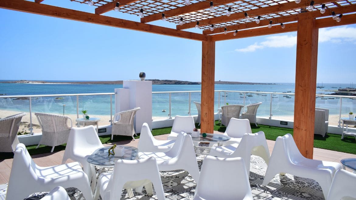 Boa Vista: Außenbereich des Surfhotels Boa Vista: Außenbereich des Surfhotels