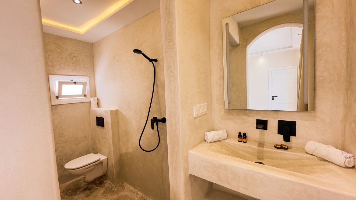 Dakhla: Badezimmer der Standard Bungalows