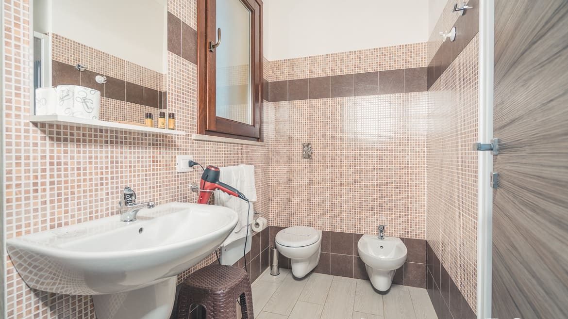 Marsala: Badezimmer im Kitehaus Marsala: Badezimmer im Kitehaus