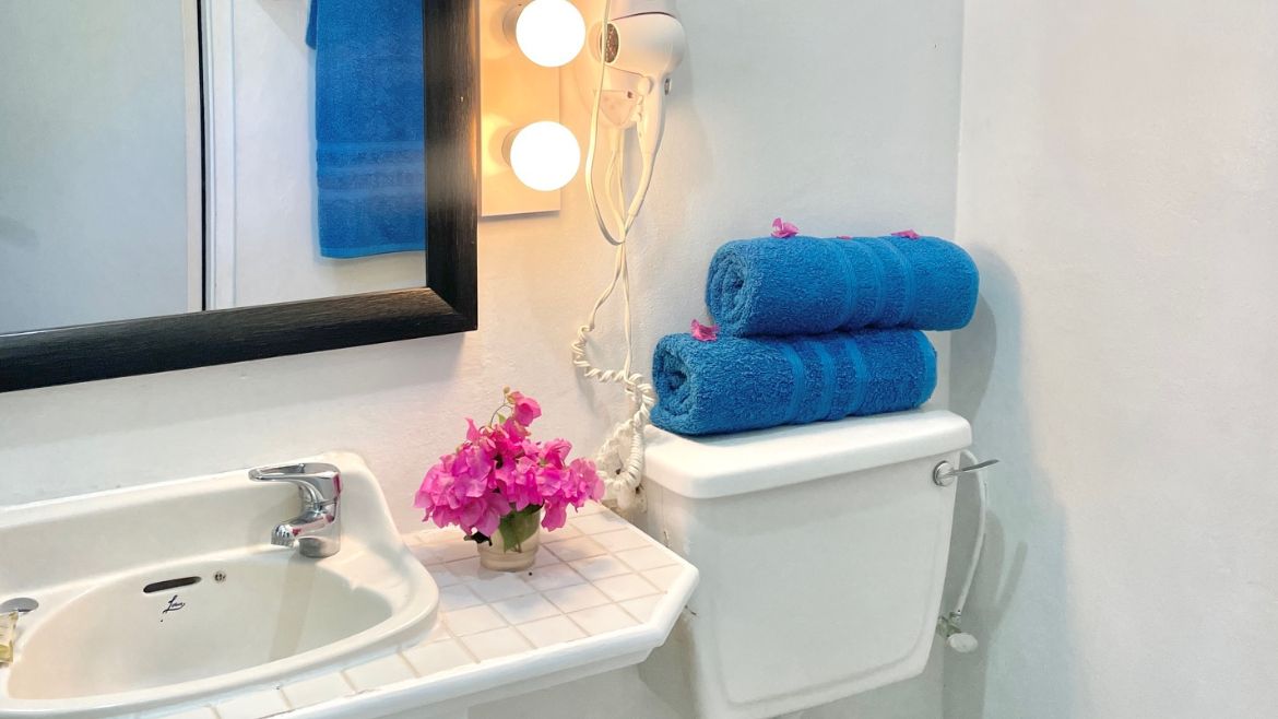 Tobago: Badezimmer der Studios I Tobago: Badezimmer der Studios I