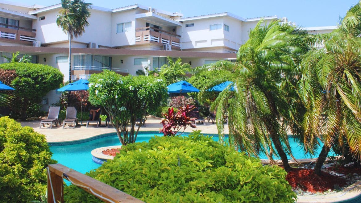 Tobago: Außenbereich des Komforthotels II Tobago: Außenbereich des Komforthotels II