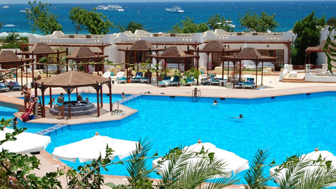 Soma Bay: Blick auf die Poollandschaft Soma Bay: Blick auf die Poollandschaft