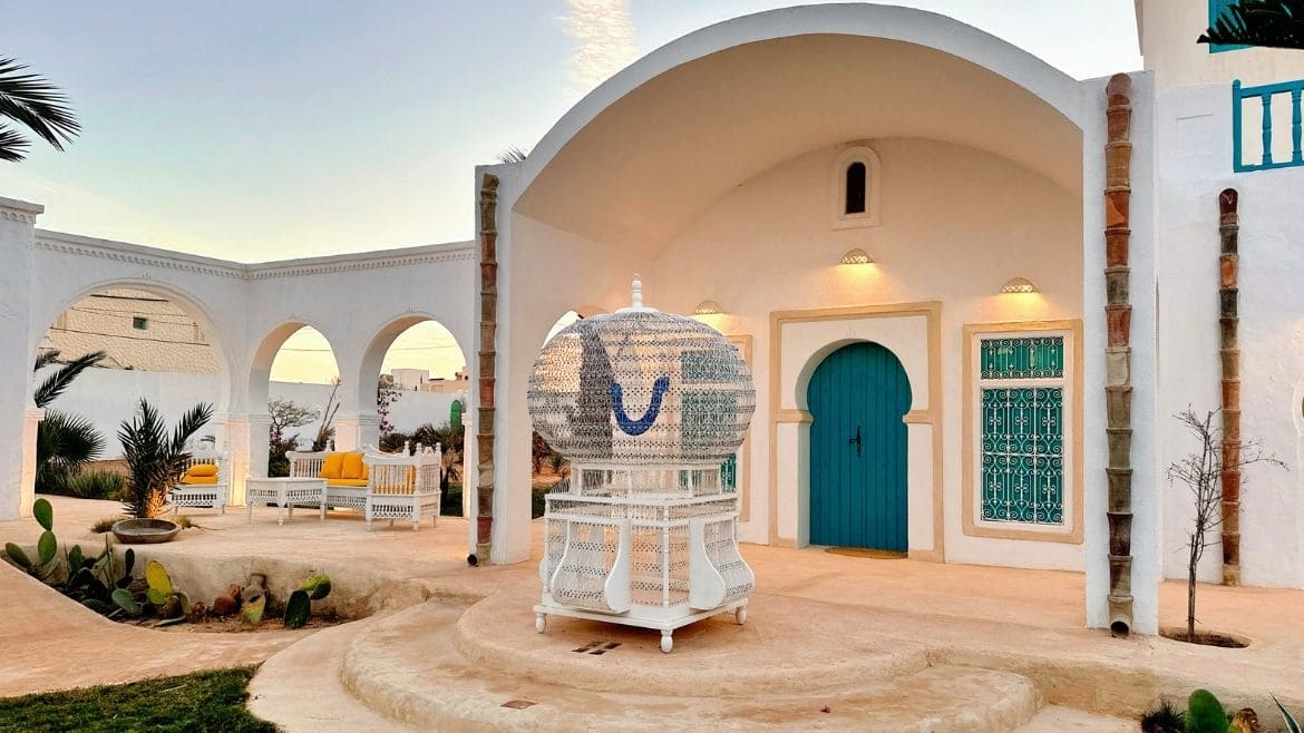 Djerba-Zarzis: Blick auf eines der Zimmer im hinteren Teil