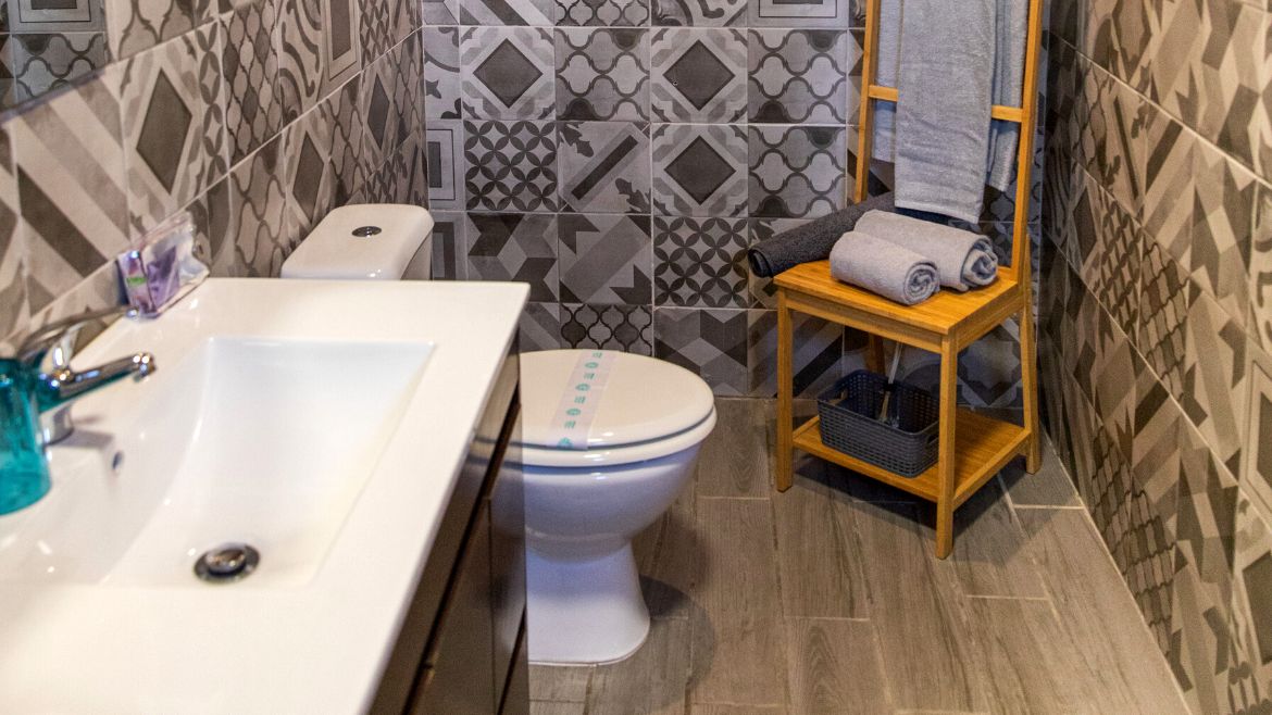 Algarve: Badezimmer in der Doppel-Suite des Kitehaus Algarve: Badezimmer in der Doppel-Suite des Kitehaus