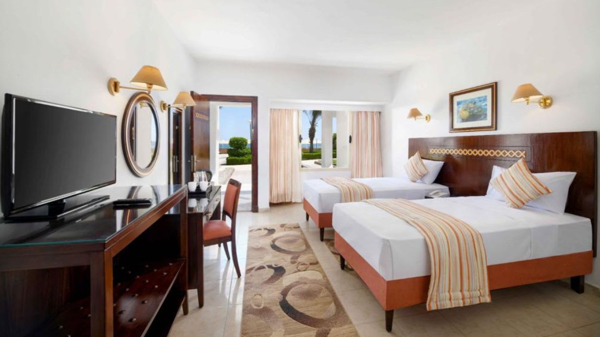 Safaga: Übersicht der Deluxe Beach Front Zimmer Safaga: Übersicht der Deluxe Beach Front Zimmer