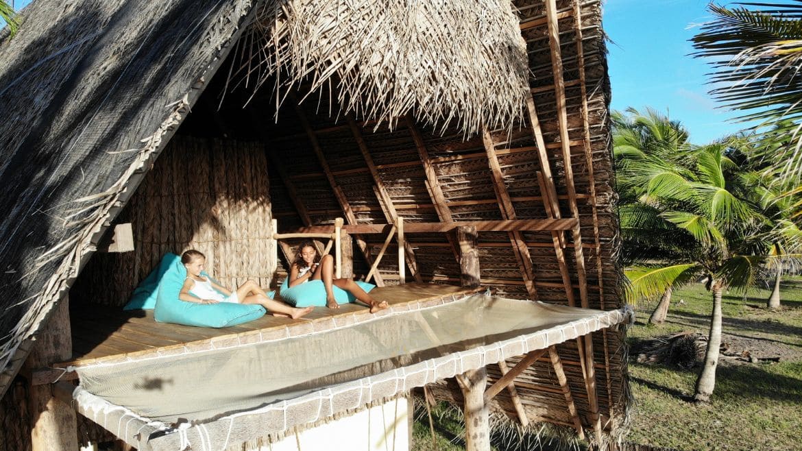 Kappalady: Chillout-Bereich im zweiten Stock der Strand Cabanas
