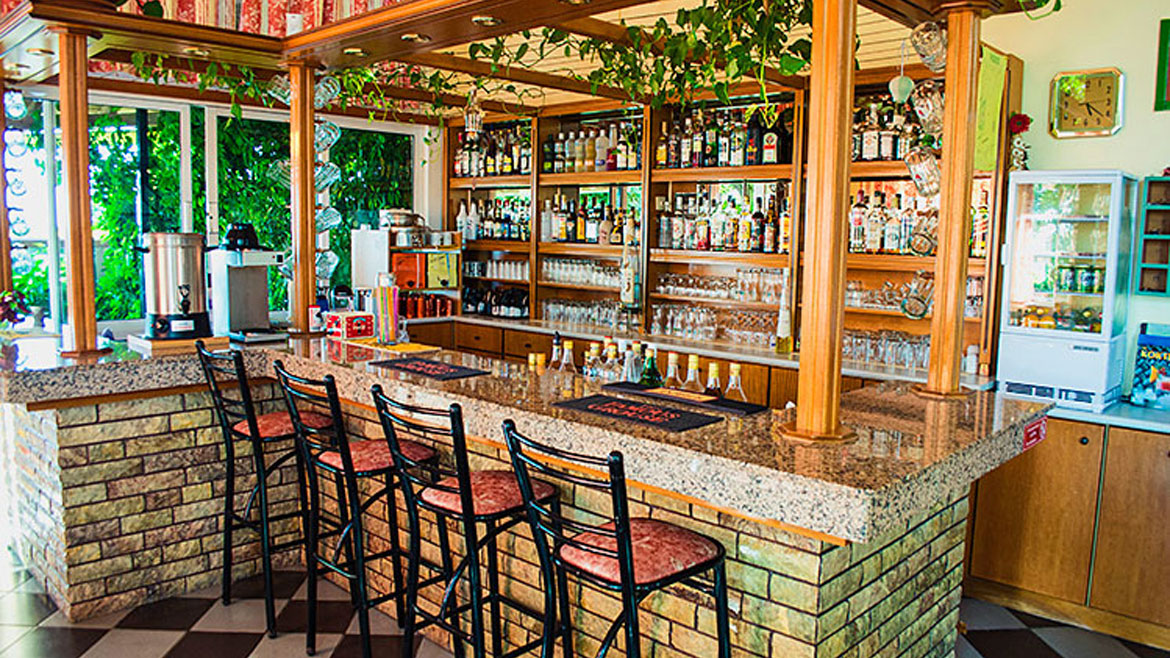 Fanes: Das Frühstück wird drinnen zubereitet.