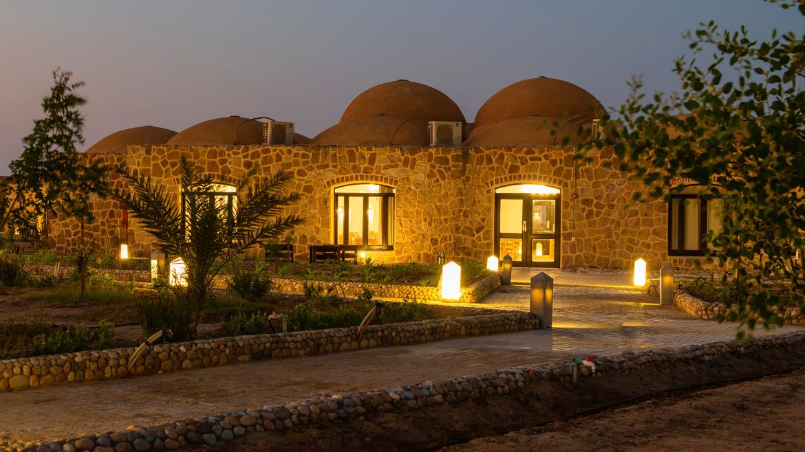 Hamata: Blick auf das Kite Hotel am Abend Hamata: Blick auf das Kite Hotel am Abend