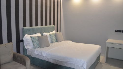 Theologos: Schlafbereich des Studios Meerblick