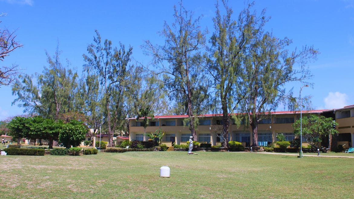 Tobago: Außenbereich des Komforthotel Tobago: Außenbereich des Komforthotel