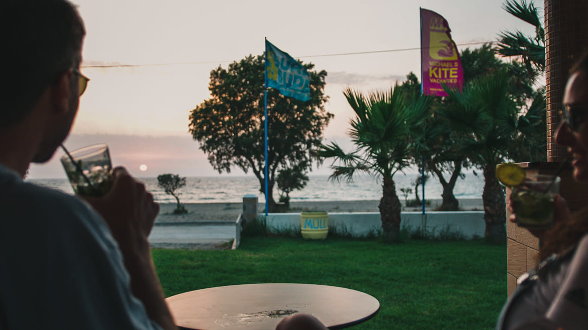 Rhodos Fanes: Den Sonnenuntergang an der Kitesurf Station genießen