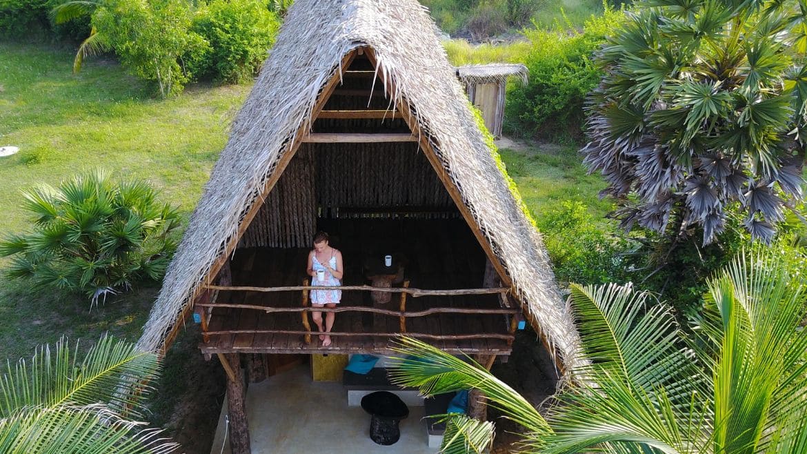 Kappalady: Blick auf die Cabana