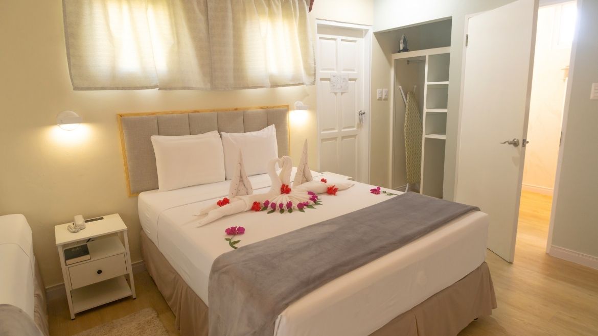 Tobago: Schlafbereich der Cabanas Tobago: Schlafbereich der Cabanas