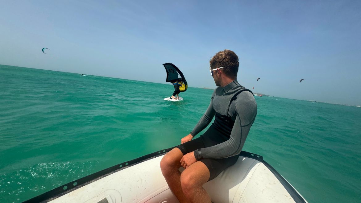 Boa Vista: Die ersten Meter während der Wingsurfschulung