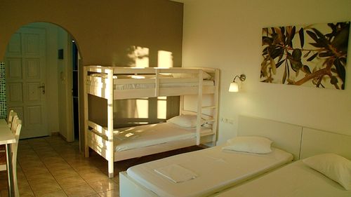 Naxos: Ausgestattet mit einem Doppel- und Etagenbett