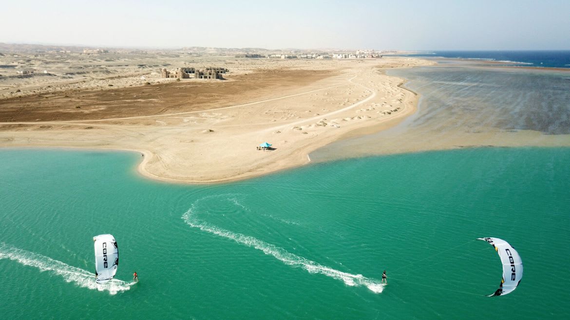 El Naaba: Die nahegelegende Lagune der Kite- und Wing/Windsurf Station El Naaba: Die nahegelegende Lagune der Kite- und Wing/Windsurf Station
