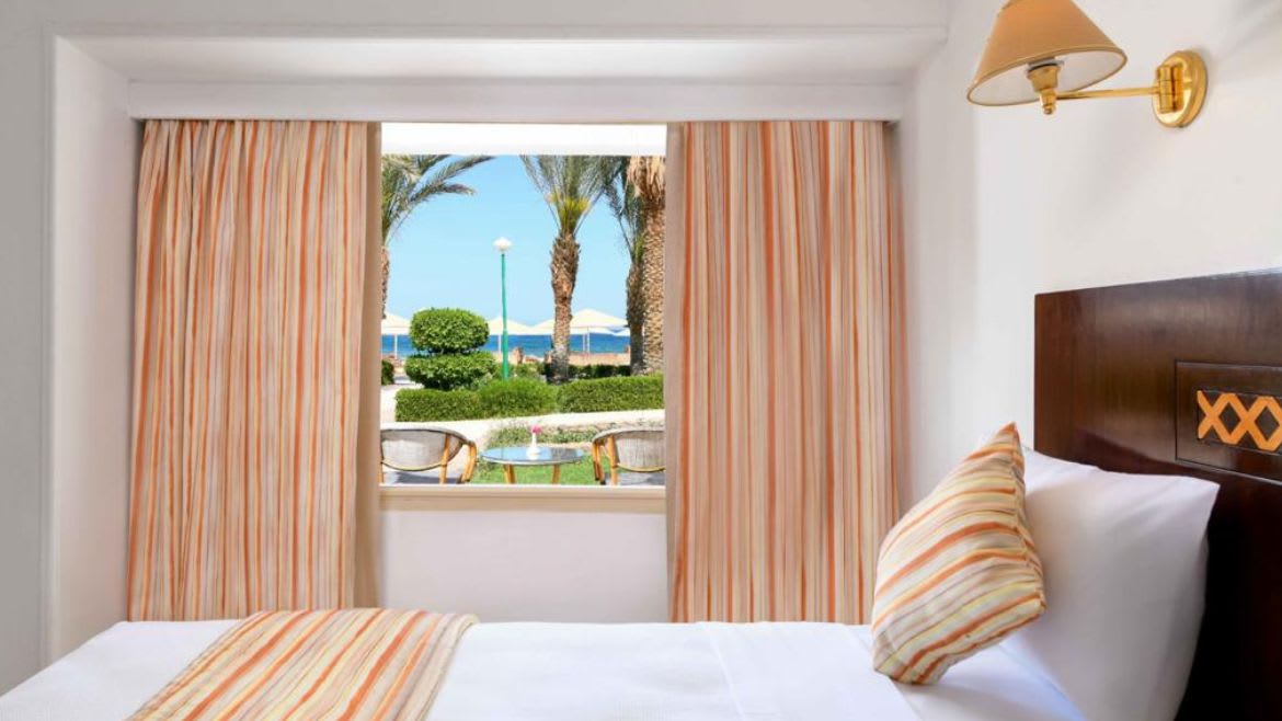 Safaga: Die Deluxe Beach Front Zimmer verfügen über einen tollen Ausblick Safaga: Die Deluxe Beach Front Zimmer verfügen über einen tollen Ausblick