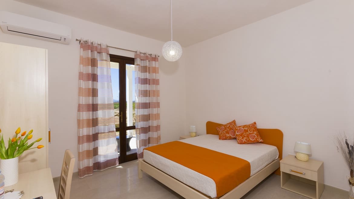 Marsala: Doppelbett in der Kitevilla Marsala: Doppelbett in der Kitevilla