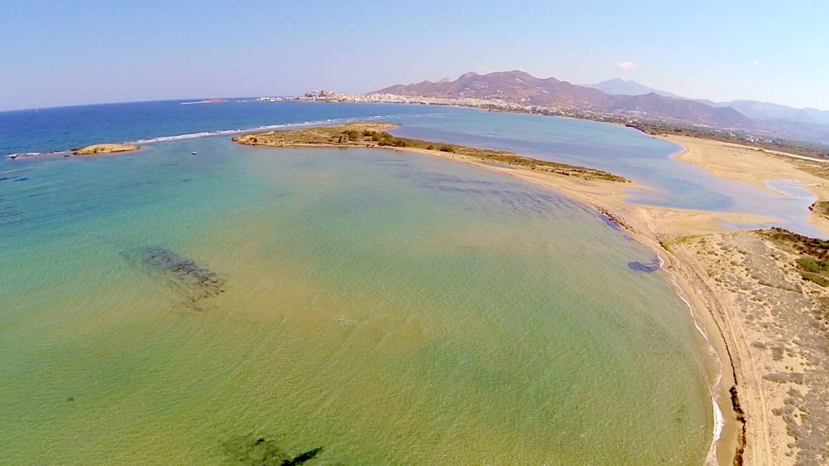 Naxos: Drohnenaufnahme