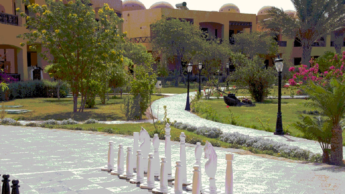 Hamata: Eine Partie Schach darf im Komforthotel auch nicht fehlen.