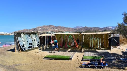 Naxos: Blick auf die Station