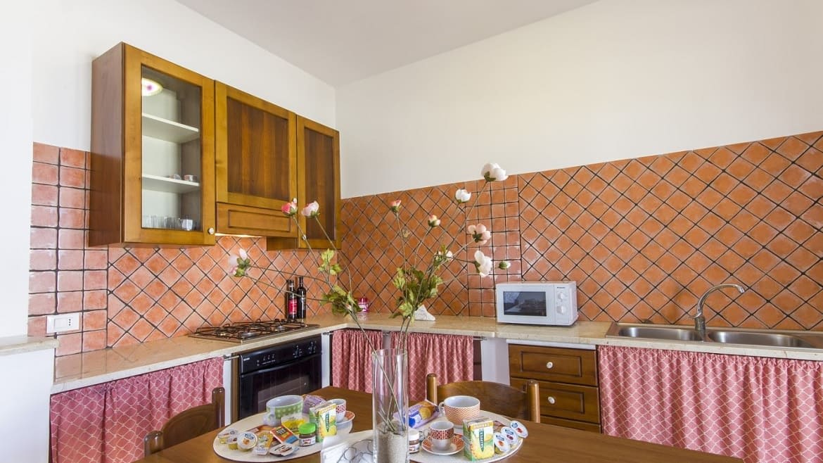 Marsala: Essbereich des Appartements im Erdgeschoss Marsala: Essbereich des Appartements im Erdgeschoss