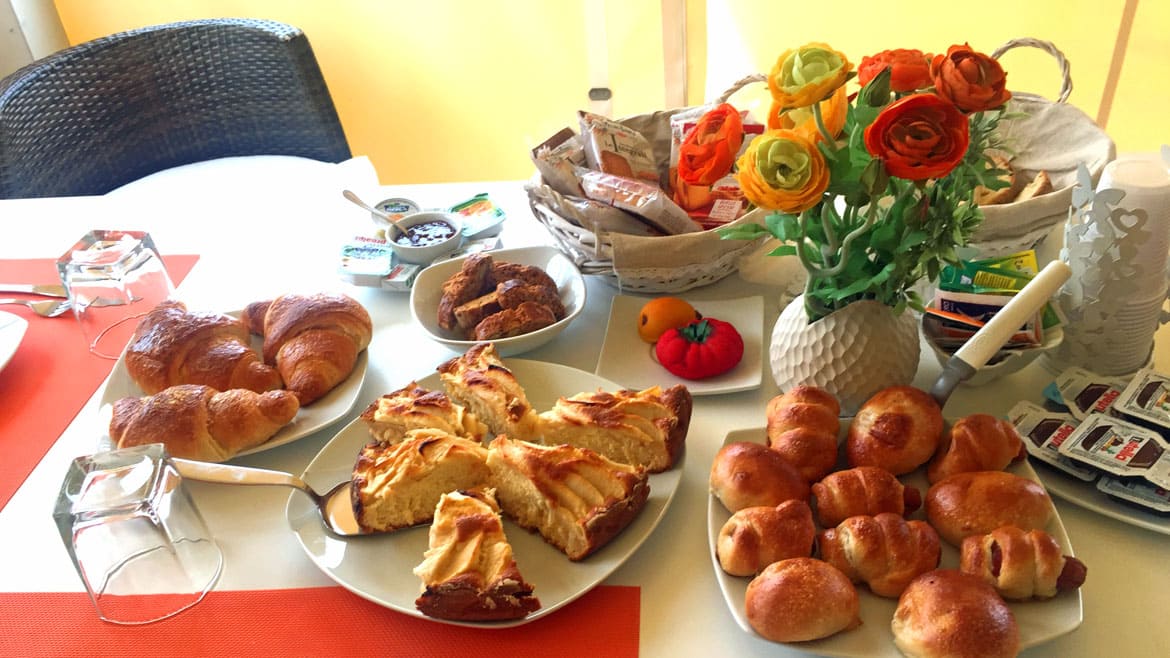 Marsala: Frühstück in der Kitevilla Marsala: Frühstück in der Kitevilla
