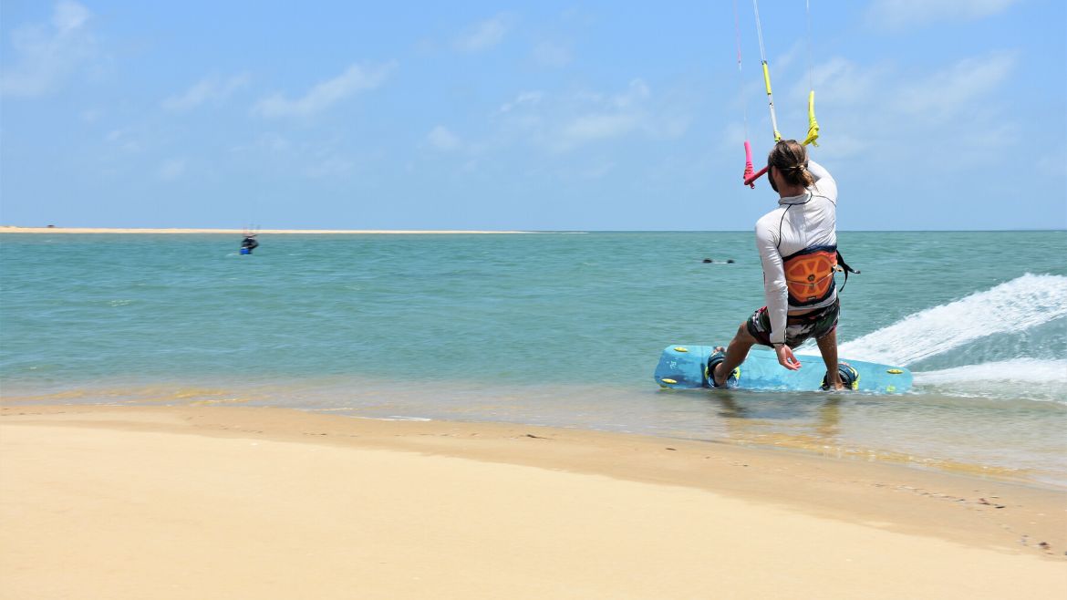 Kappalady: Die Station bietet verschiedene Kite Safaris an Kappalady: Die Station bietet verschiedene Kite Safaris an