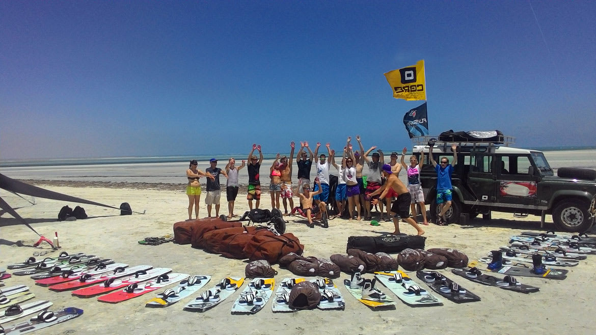 Djerba-Zarzis: Gruppe während des Kite Camps