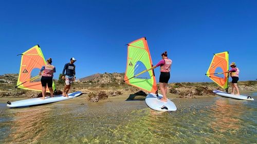 Naxos: Gruppenschulung in der Lagune 