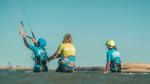 Algarve: Gruppenschulung beim Kite Camp Algarve: Gruppenschulung beim Kite Camp