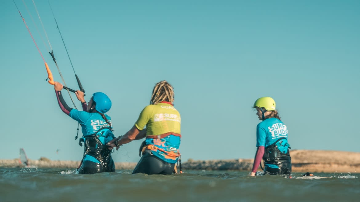 Algarve: Gruppenschulung beim Kite Camp Algarve: Gruppenschulung beim Kite Camp