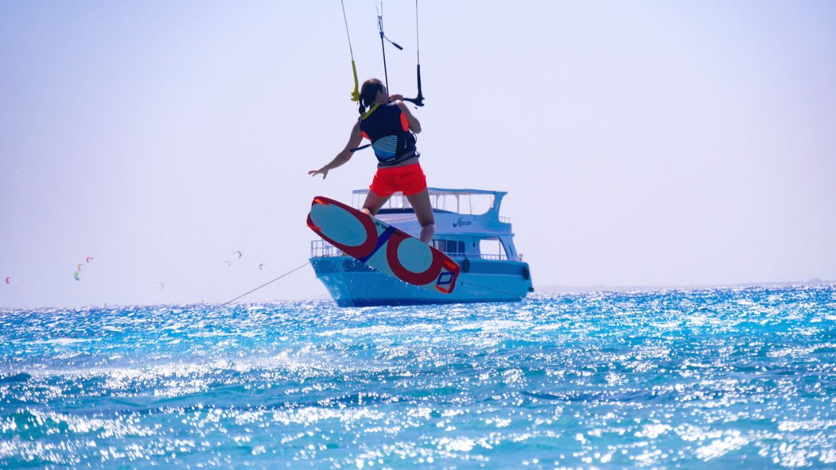 Soma Bay: Jumps ohne Ende in der Soma Bay