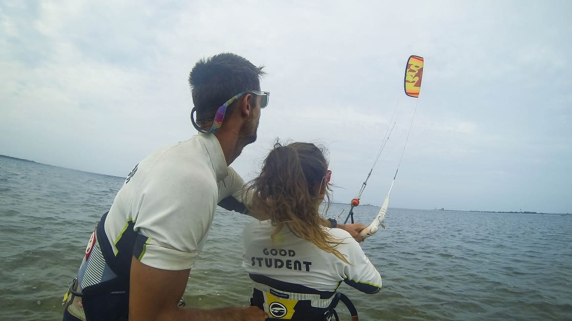Marsala: Kinderschulung an der Kite- und Windsurf Station Marsala: Kinderschulung an der Kite- und Windsurf Station