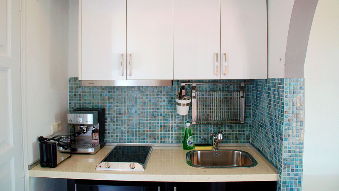 Naxos: Kochecke der Superior Appartements Naxos: Kochecke der Superior Appartements