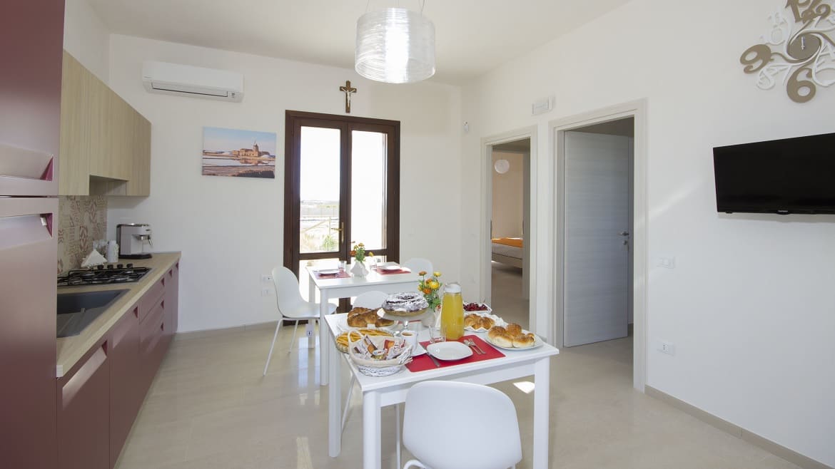 Marsala: Küche in der Kitevilla