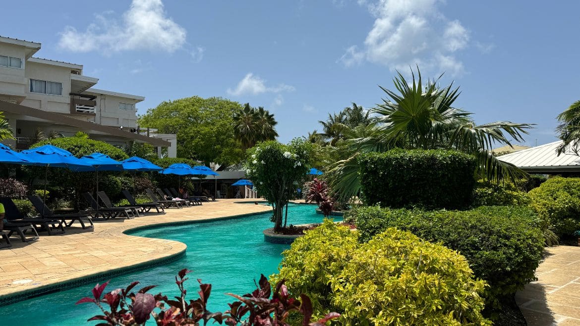 Tobago: Außenbereich des Komforthotels II Tobago: Außenbereich des Komforthotels II