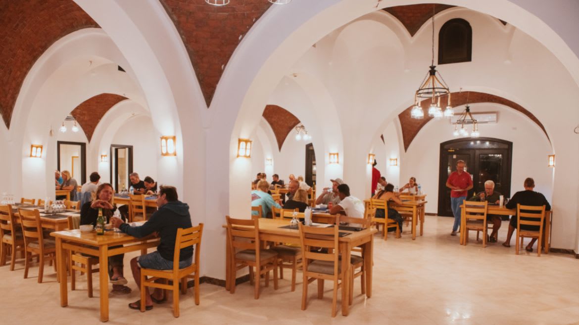 Hamata: Abendessen im Buffetrestaurant Hamata: Abendessen im Buffetrestaurant