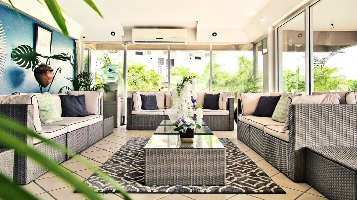 Tobago: Rezeptionsbereich Tobago: Rezeptionsbereich