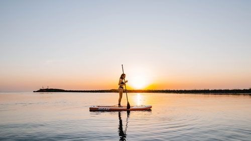 Rhodos-Fanes: SUP direkt an der Station Rhodos-Fanes: SUP direkt an der Station