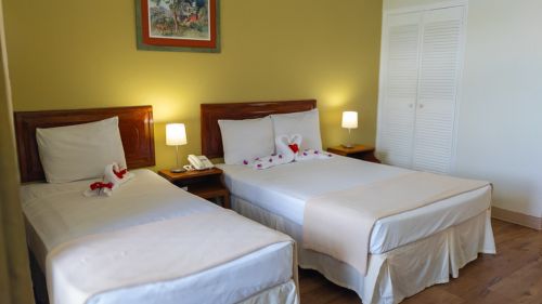 Tobago: Schlafbereich des Studios Tobago: Schlafbereich des Studios