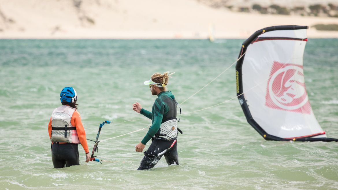 Dakhla: In der Lagune finden die Schulungen statt